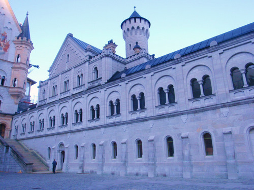 Neuschwanstein, south end of the castle.